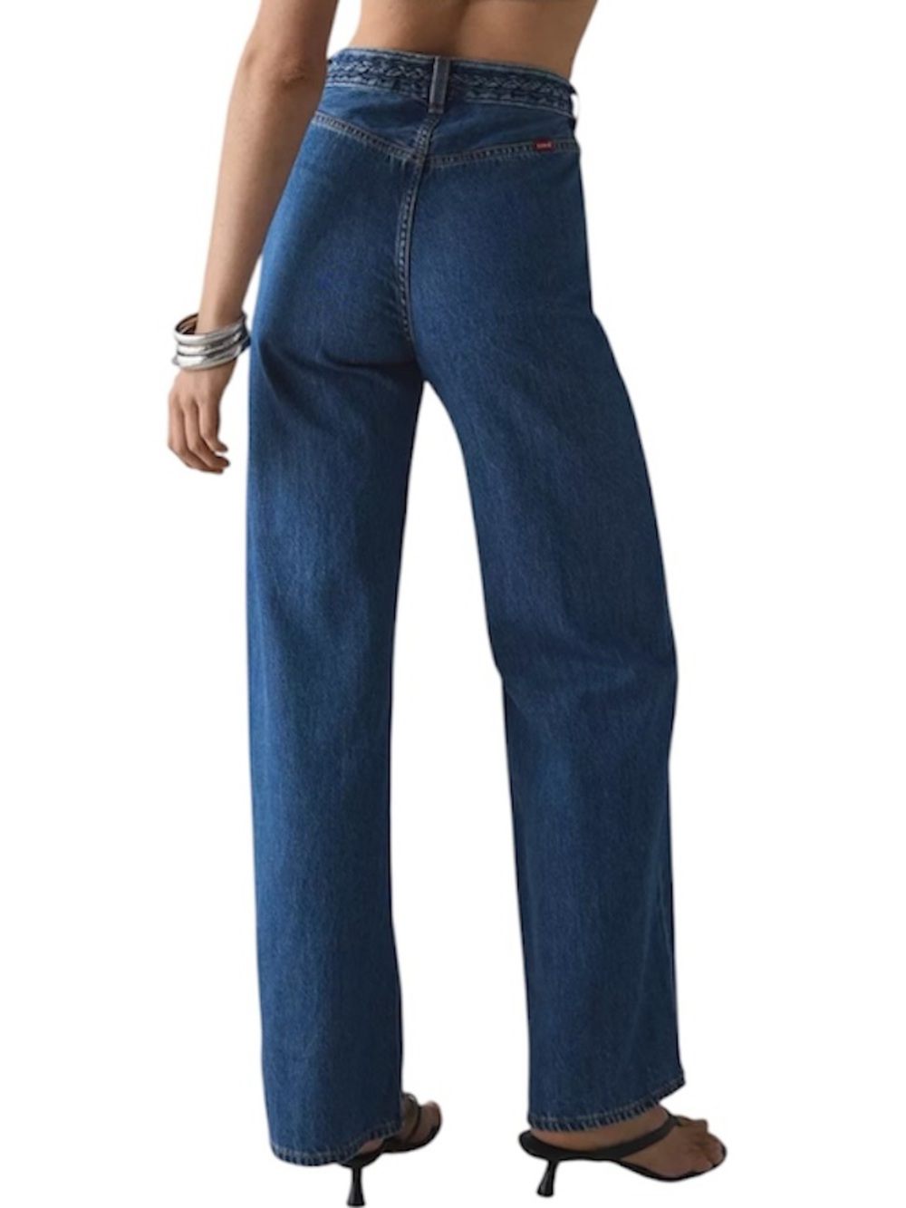 Levi's Ribcage Wide Leg Braided high waist Jeans size 24 NWT - Picture 2 of 14